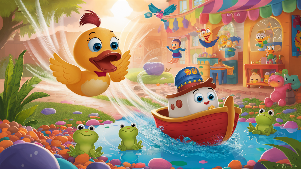 Quackers’ Grand Puddle Voyage bedtime story
