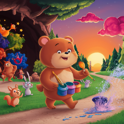 Benny’s Rainbow Splash bedtime story