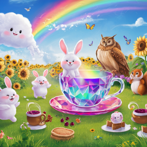 Raindrop Revelry in Rainbow Meadow bedtime story