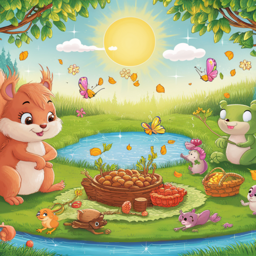 Sunlit Adventure Picnic bedtime story