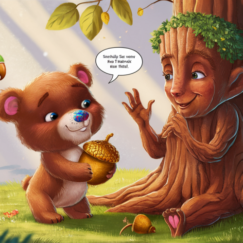 Rainbow-Nosed Benny and the Golden Acorn  bedtime story
