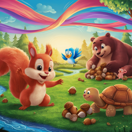 Sky Ribbons and Woodland Whispers bedtime story