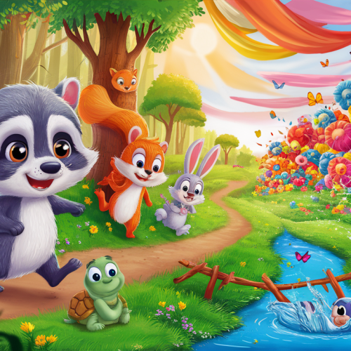 Ricky and the Giggling Meadow Adventure bedtime story