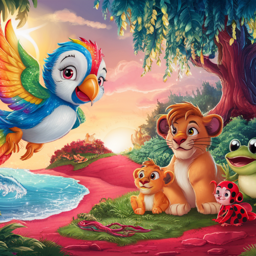 Rainbow Adventures on Ruby Island bedtime story