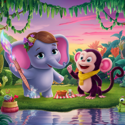 Ella and the Jungle Canvas Adventure bedtime story