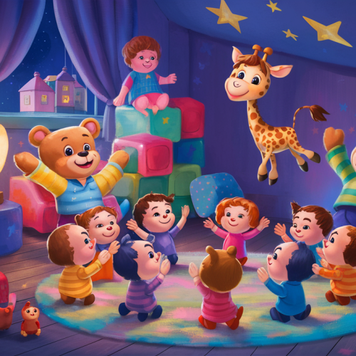 Moonlit Wishes in the Toy Room bedtime story