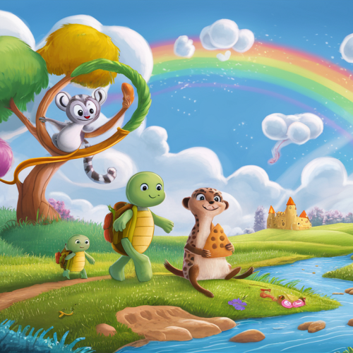 Rainbow Quest in the Land of Wobble bedtime story