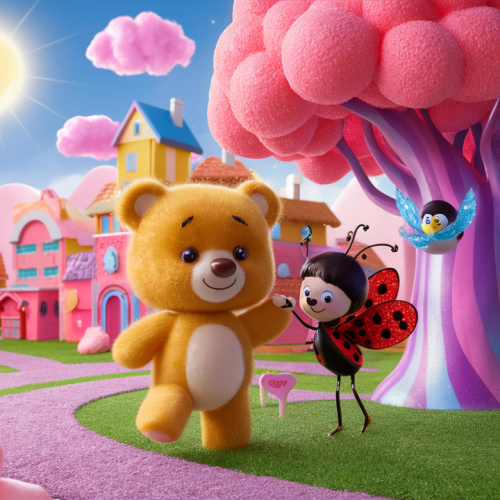 Sunny Adventures in Bubblegum Forest bedtime story