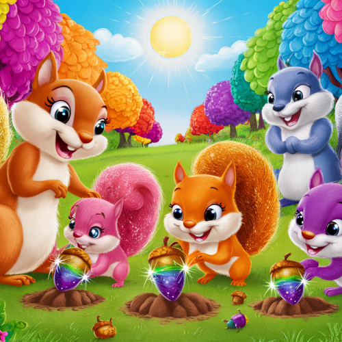Rainbow Acorn Adventure bedtime story