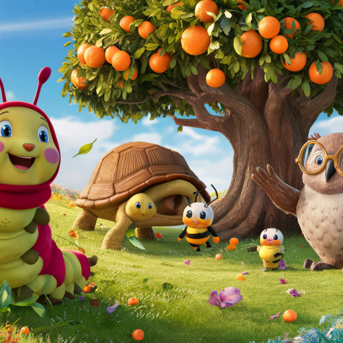 Oranges and Whispers in the Meadow bedtime story