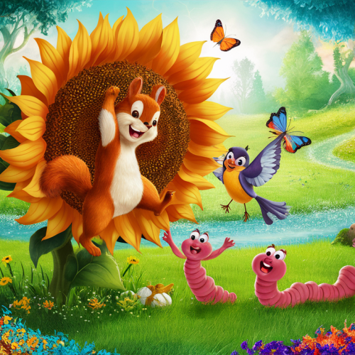 Nutty’s Sunflower Adventure bedtime story